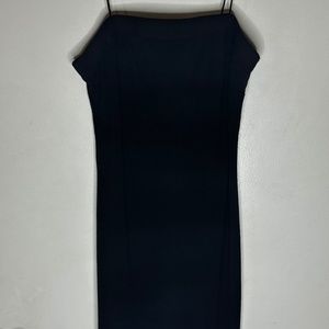 Ribbed Skinny Strap Tube Top Dress